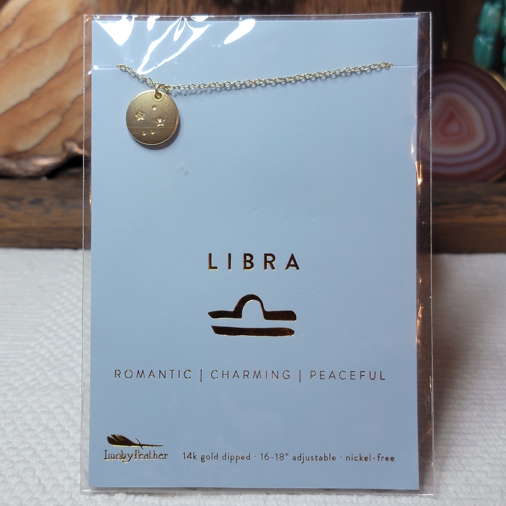 Libra Zodiac Necklace - Nwt 6$